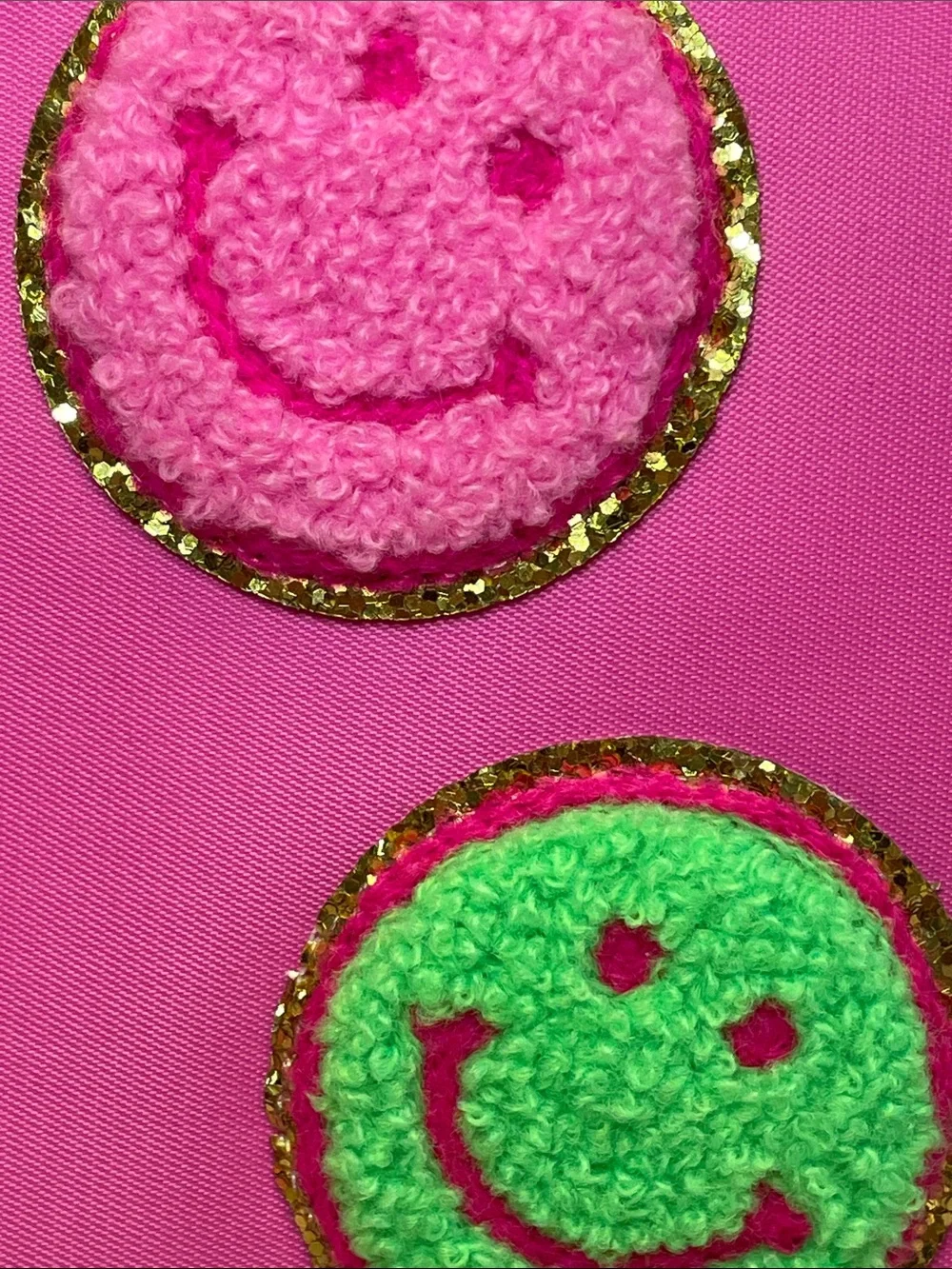 Bright Pink Smiley Cosmetic Pouch - NWT